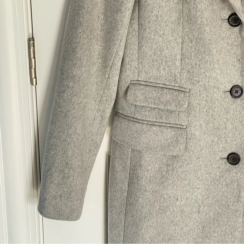 J. Crew Gray Single Breasted Peacoat Wool by Nello Gori - No Bag - Picture 4 of 14